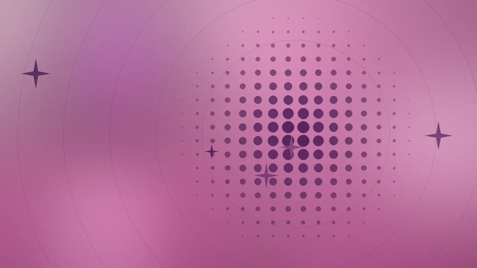 Abstrakt illustrasjon med prikker i rosa som viser kviser på haka og rundt munnen